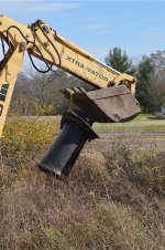 The smokestack being moved.